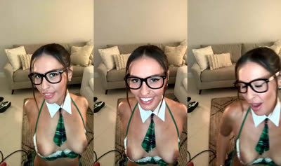 Kelsi Sucks A Sex Doll While Streaming