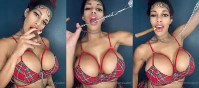 Big Tits Goddessizabel In A Leash
