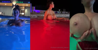 Marisol Yotta Flaunts Big Tits In Pool