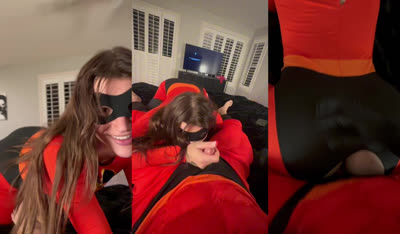Ari Kytsya’s Elasti Girl Bangs Mr. Incredible