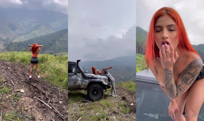 Maria Dmar Gets Creampied On An SUV Hood