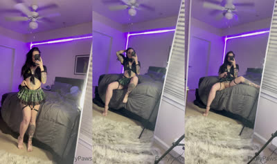 Naughty Satankitty69 Exposes Her Pussy