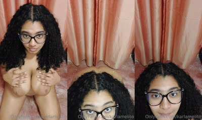 Karlamelito Plays With Her Breasts