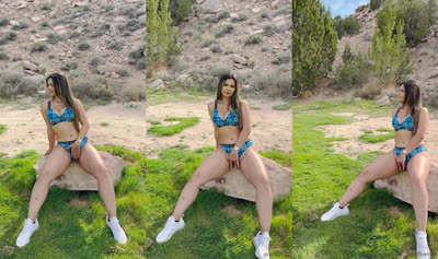 Bootyfulgolf Rubs Her Pussy Outdoors