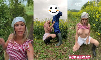 Fk2hard Takes Her Man’s Cock Outdoors