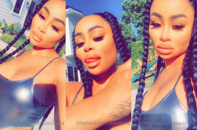 Blac Chyna Wears A Tight Fit Swimsuit