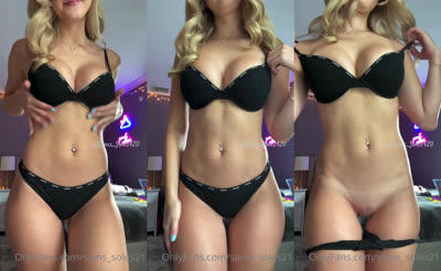 Sams_soles21 Stripteases In Her Black Bikini