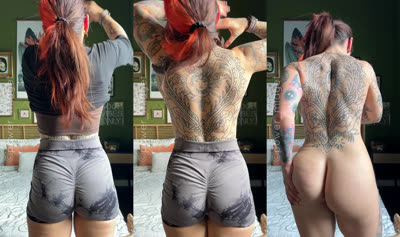Power_Midget Strips Her Clothes Off
