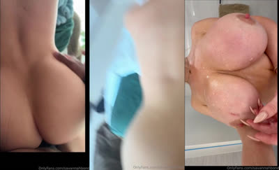 Savannah Bond Gives BBC An Oily Titfuck