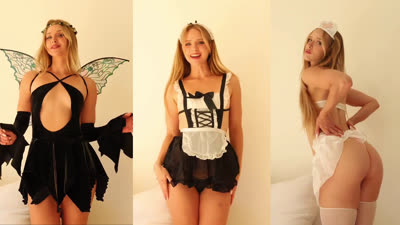 Caroline Zalog’s Sultry Halloween Costumes