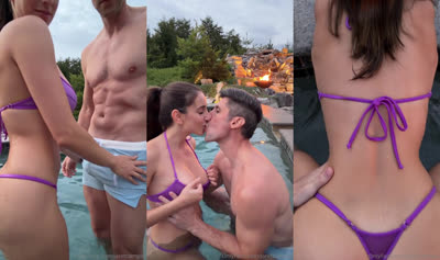 Christina Khalil Gets Steamy In The Pool
