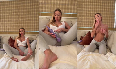 Frances Bentley Squirts Through Her Leggings