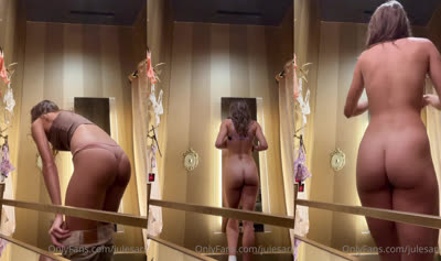 Jules Ari Tries On Her New Lingeries
