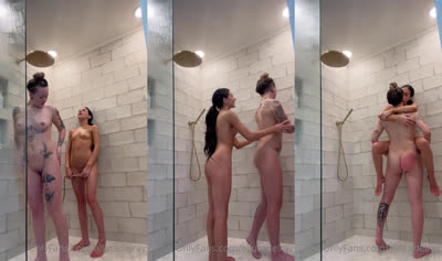 AlluraDelRay & Thatsydgirl’s Lesbian Shower