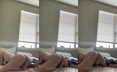 Gracexglen Fingers Her Pussy In Doggy Position