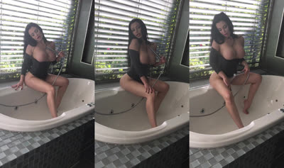 Aletta Ocean Gets Wet And Shows Her Tits