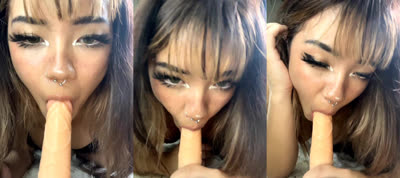 Angelicatlol’s Close Up Dildo Blowjob