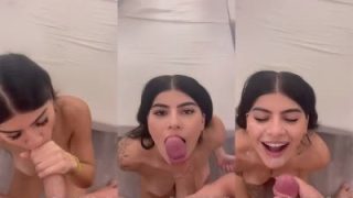 Thaissa Fit Receives A Cum After A BJ