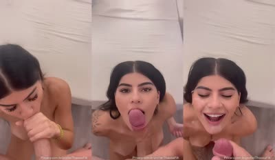 Thaissa Fit Receives A Cum After A BJ