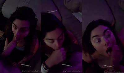 KittieBabyXXX Gets Facial After A Blowjob