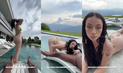 Auhneesh Nicole Blows & Rides BBC At The Poolside